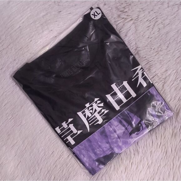 Fruits Basket Yuki Black Juniors Crop T-Shirt - Picture 2 of 3